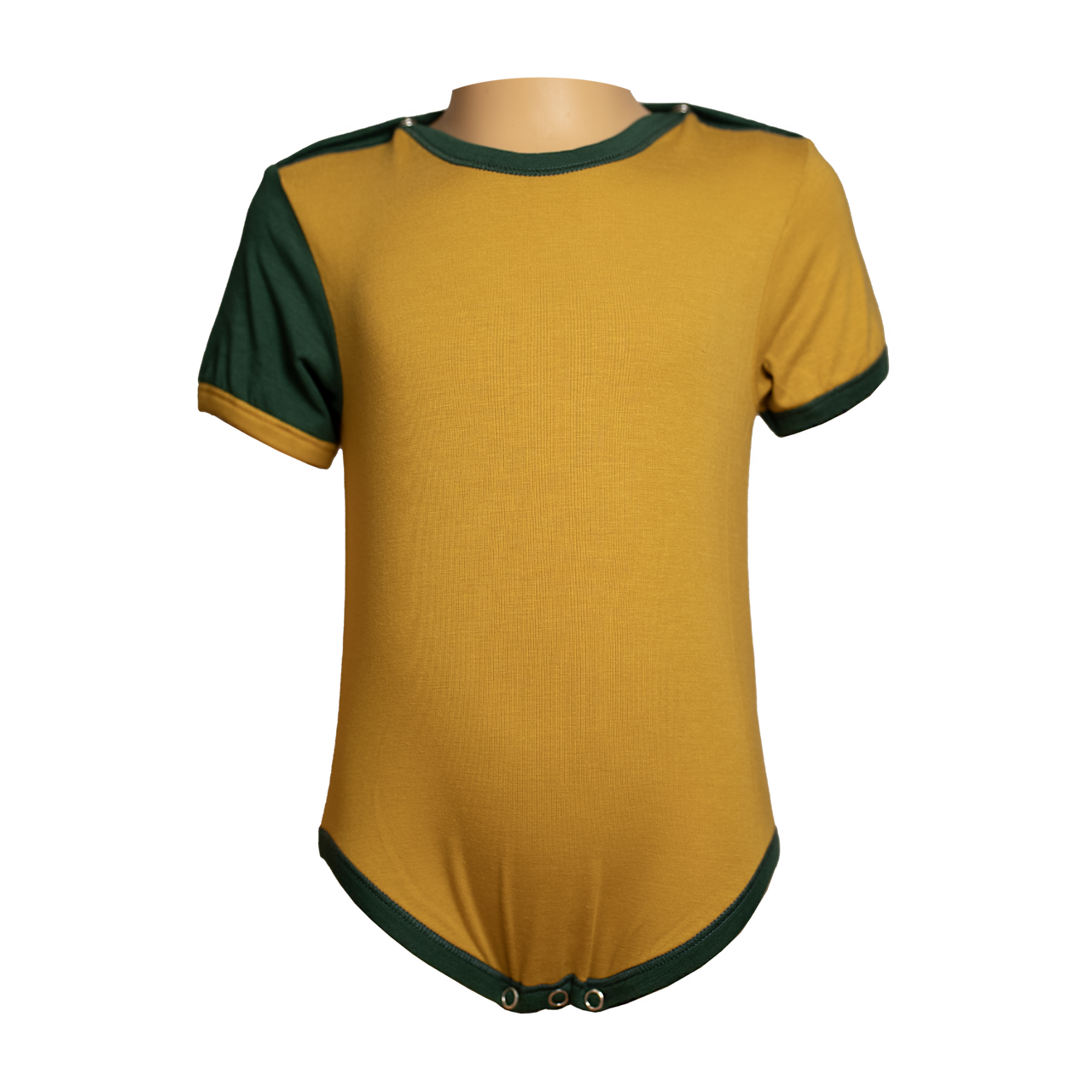 Body se zapínáním - hořčicové