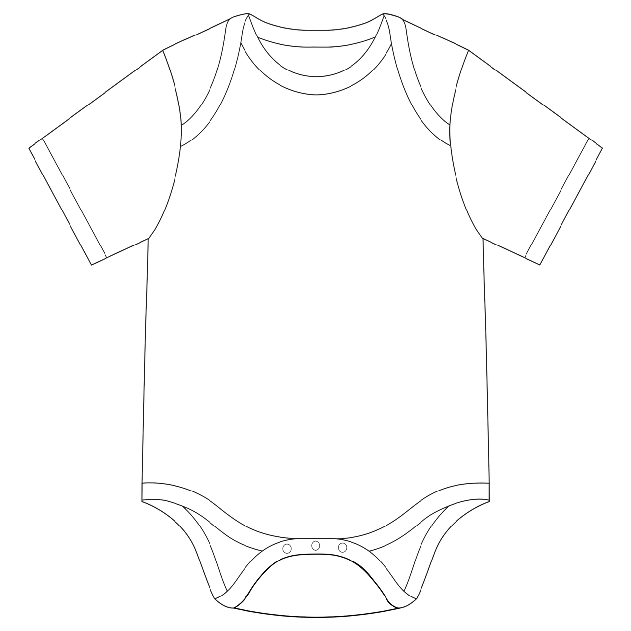 Custom Body s obálkovým výstřihem - krátké