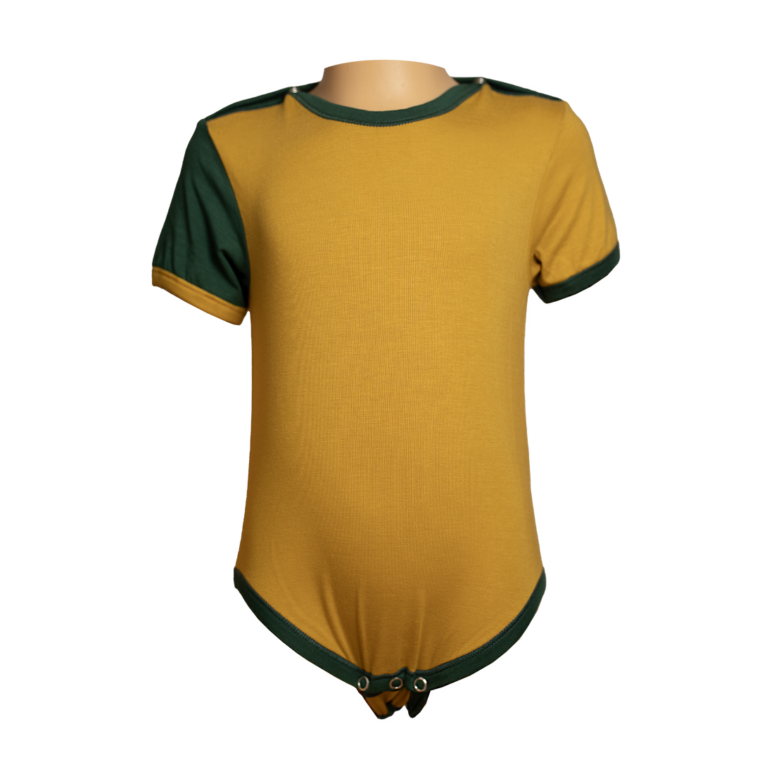 Bodysuit with closure - mustard